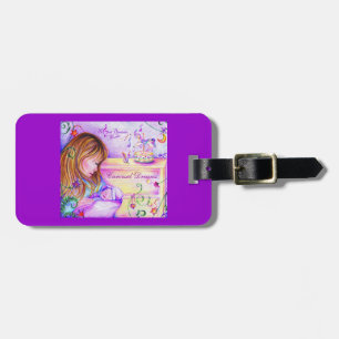 Carousel Dreams Luggage Tag with Leather Strap