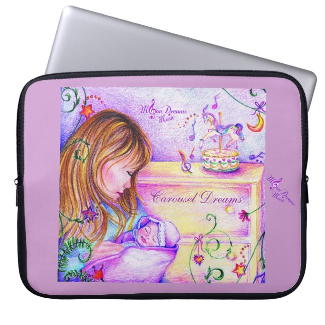 Carousel Dreams Neoprene Laptop Skin  15 inch Laptop Sleeve (Front)