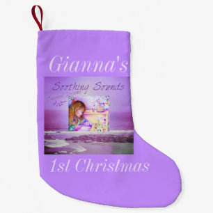 Carousel Dreams Purple Ocean Small Xmas Stocking