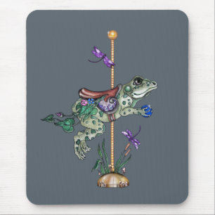 Carousel Frog Mouse Pad