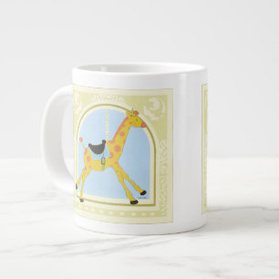 Carousel Giraffe by June Erica Vess Large Coffee Mug