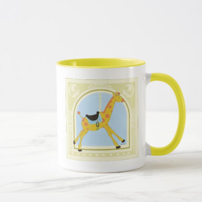 Carousel Giraffe by June Erica Vess Mug (Right)