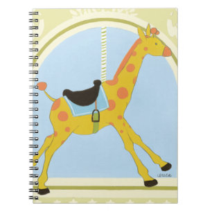 Carousel Giraffe by June Erica Vess Notebook
