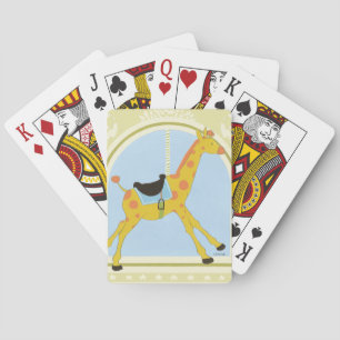 Carousel Giraffe by June Erica Vess Playing Cards