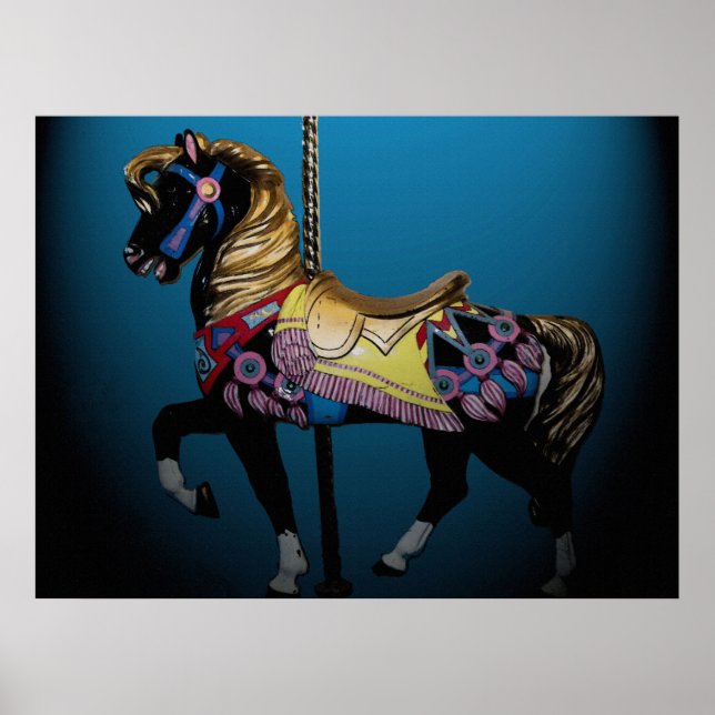 Carousel Horse 32 x 24 Poster (Front)