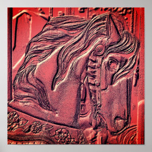 Carousel Horse Art  Poster