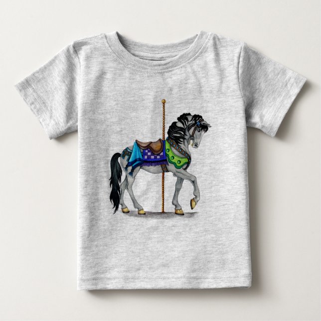 Carousel Horse Baby T-Shirt (Front)