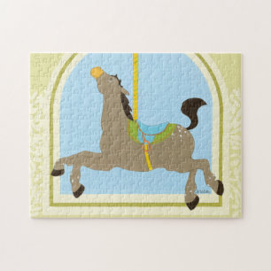 Carousel Horse by June Erica Vess Jigsaw Puzzle