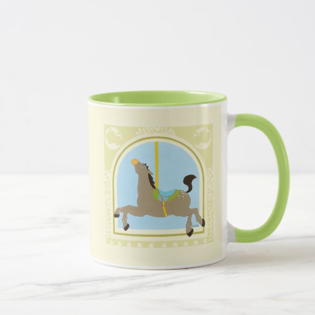 Carousel Horse by June Erica Vess Mug (Right)