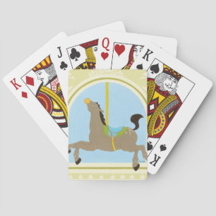Carousel Horse by June Erica Vess Playing Cards