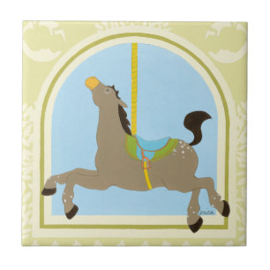 Carousel Horse by June Erica Vess Tile