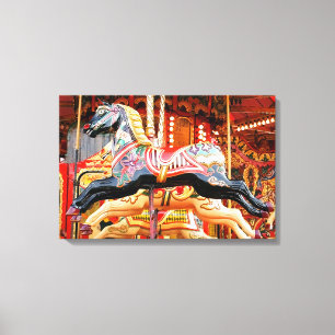 CAROUSEL HORSE CANVAS PRINT