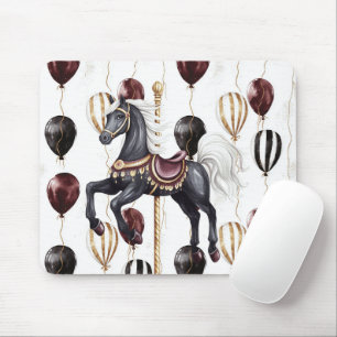 Carousel Horse Circus Balloons Mouse Pad