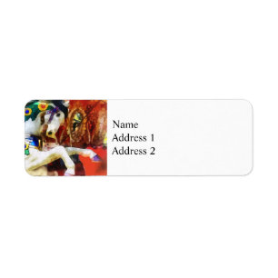 Carousel Horse Closeup Return Address Label