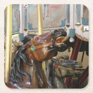 Carousel horse coaster