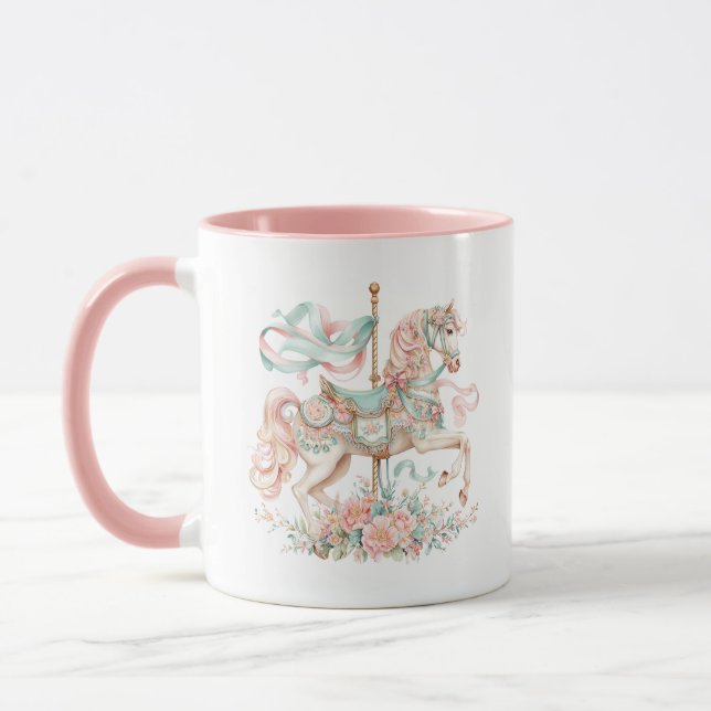 Carousel Horse Coffee Mug (Left)