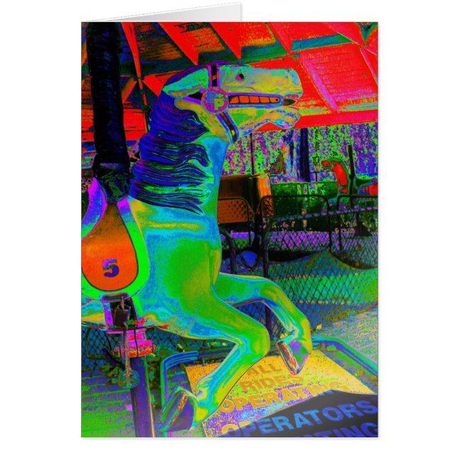 [Carousel Horse] Colourful - Any Occasion Card (Front)
