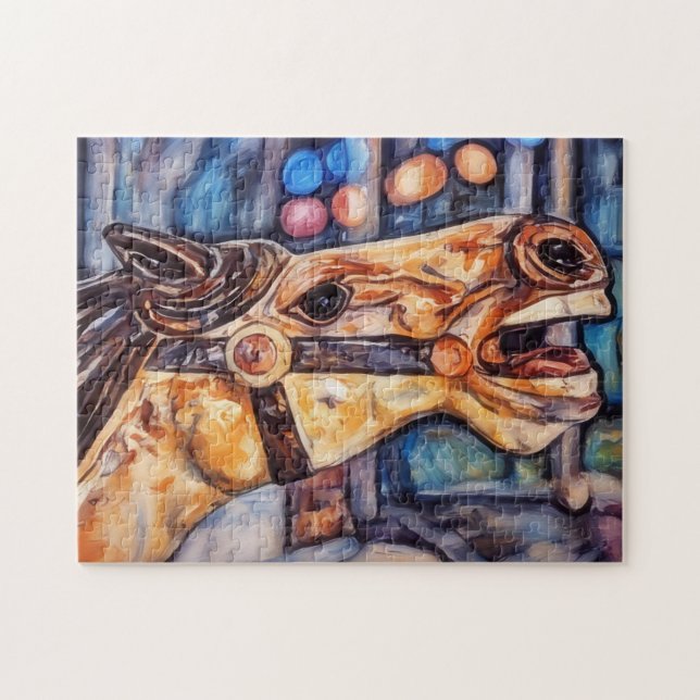 Carousel Horse Head Art Puzzle (Horizontal)