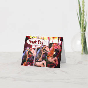 Carousel Horse Memories Thank You Card