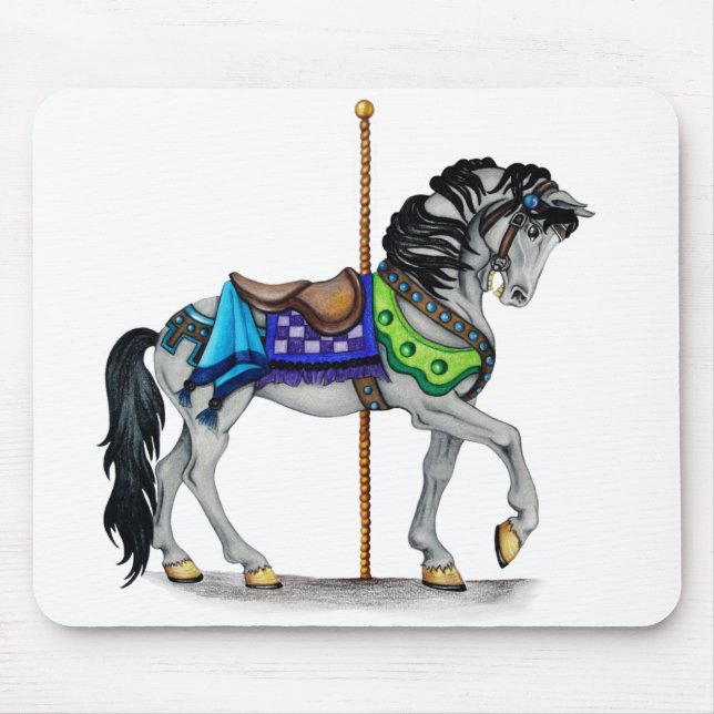 Carousel Horse Mouse Pad (Front)