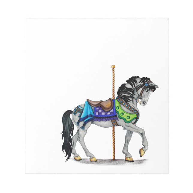 Carousel Horse Notepad (Front)