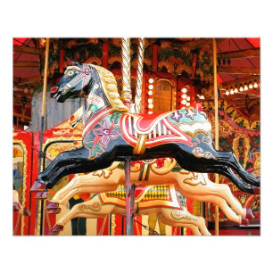 CAROUSEL HORSE PHOTO PRINT
