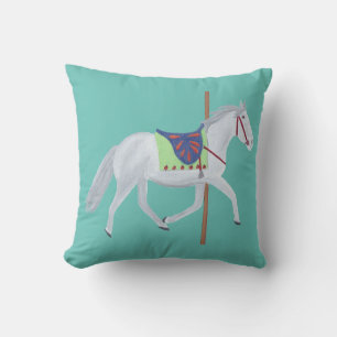 Carousel Horse Pillows for Baby Nursery Room