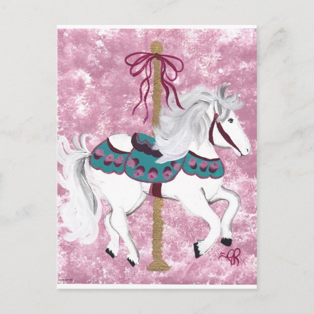 Carousel Horse Postcard (Front)