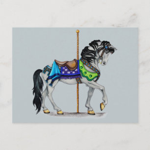 Carousel Horse Postcard
