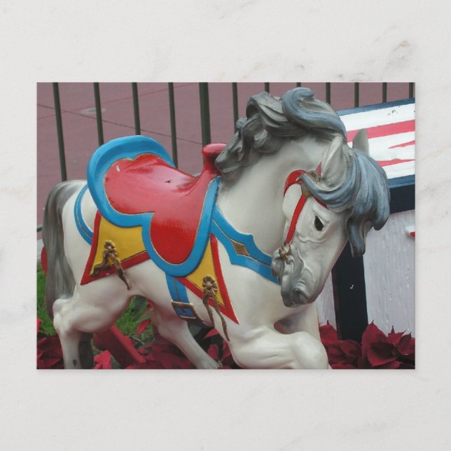 Carousel Horse Postcard (Front)