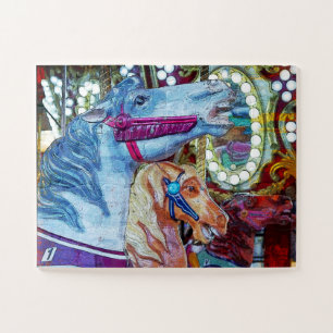 Carousel Horse Race Jigsaw Puzzle
