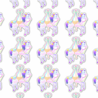 Carousel Horse (sheet) contour sticker