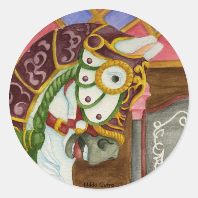 Carousel Horse Sticker (Front)