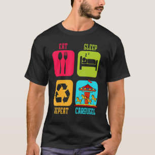 Carousel Horse Tornado Carnival Ride Amusement Par T-Shirt