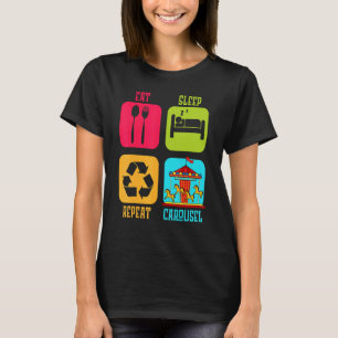 Carousel Horse Tornado Carnival Ride Amusement Par T-Shirt