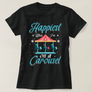 Carousel Horse Tornado Carnival Ride Amusement T-Shirt