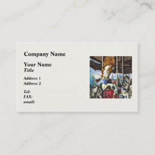 Carousel Horse With Flowing Mane Business Card