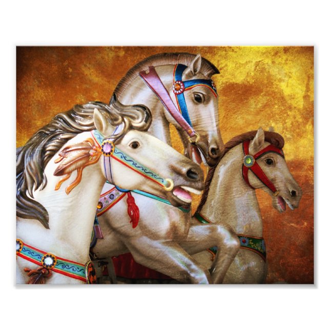 Carousel Horses art print (Front)