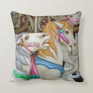 Carousel horses cushion