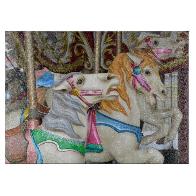 Carousel horses cutting board (Front)