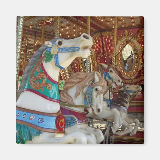 Carousel Horses Magnet (Front)