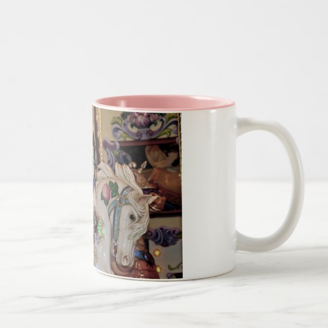Carousel horses print coffee mug (Right)