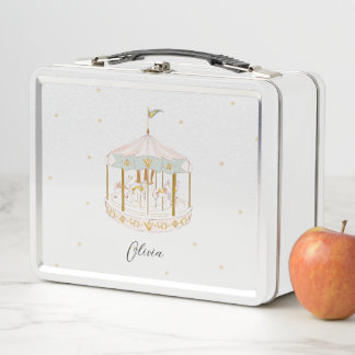 Carousel Lunch box, elegant and fun Metal Lunch Box
