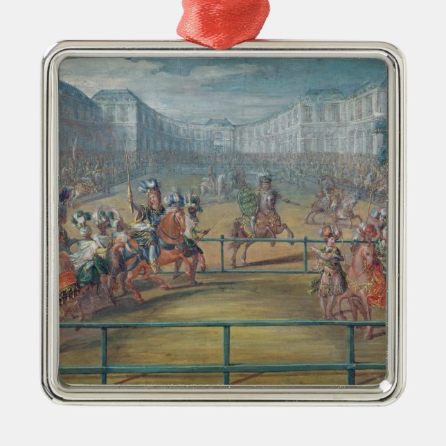 Carousel of Amazons in 1682 Metal Tree Decoration (Front)
