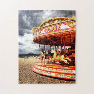 Carousel on Brighton Beach Jigsaw Puzzle