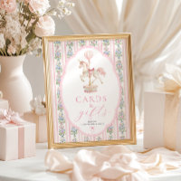 Carousel Pink Cards and Gifts Sign
