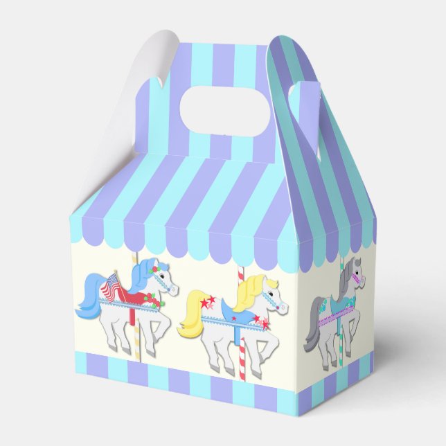Carousel Ponies Favour Box (Back Side)