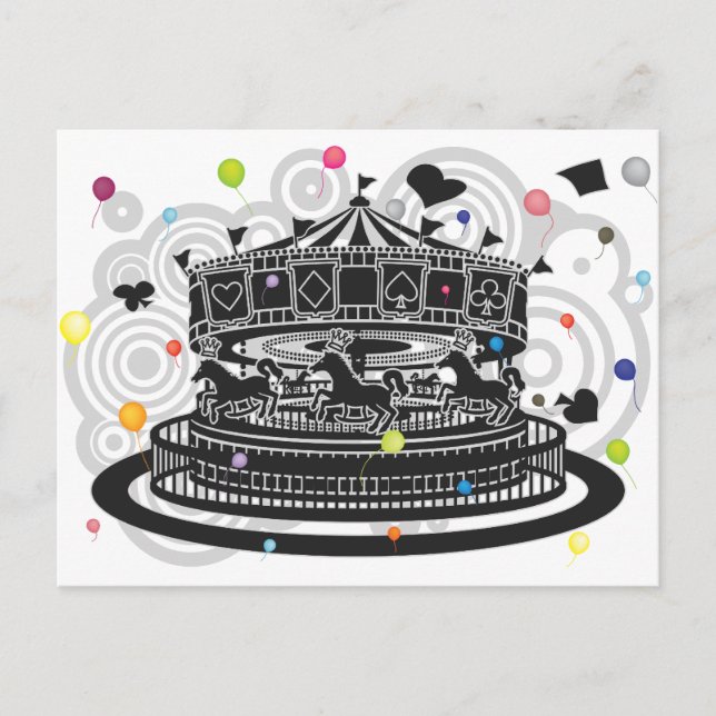 Carousel Postcard (Front)