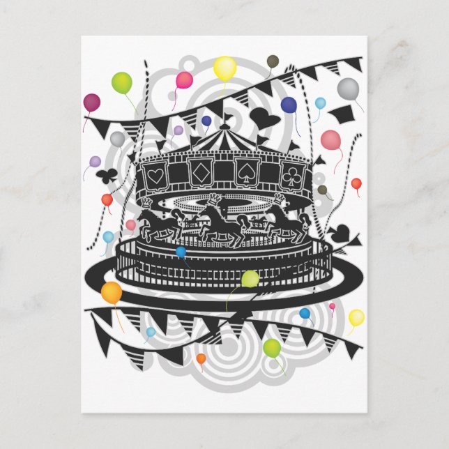 Carousel Postcard (Front)