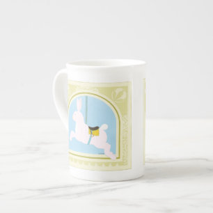 Carousel Rabbit by June Erica Vess Bone China Mug